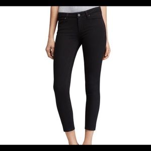 Paige black crop skinny jeans